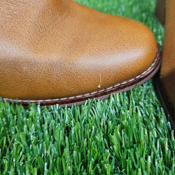 Toms Carpe Diem Tassel Pull Leather Ankle Booties US 7 Boho Prairie Brown - Picture 6 of 7